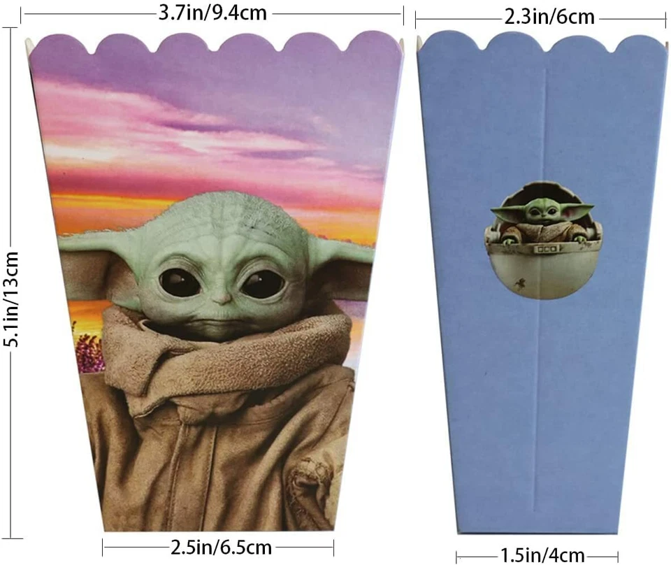 12x Popcorn Boxes Treat Boxes Party Favor f/ Birthday Party Supplies Party Decor - Image 2 of 3