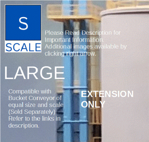 S Scale Bucket Conveyor Kit Expandable for Grain Elevator Structures 1:64 - Picture 14 of 15