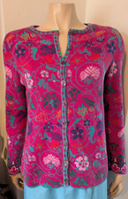 IVKO Damen Jacquard Strickjacke Cardigan West...