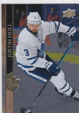 20/21 UD..JUSTIN HOLL..SILVER FOIL..# 418..MAPLE LEAFS..FREE COMBINED SHIP