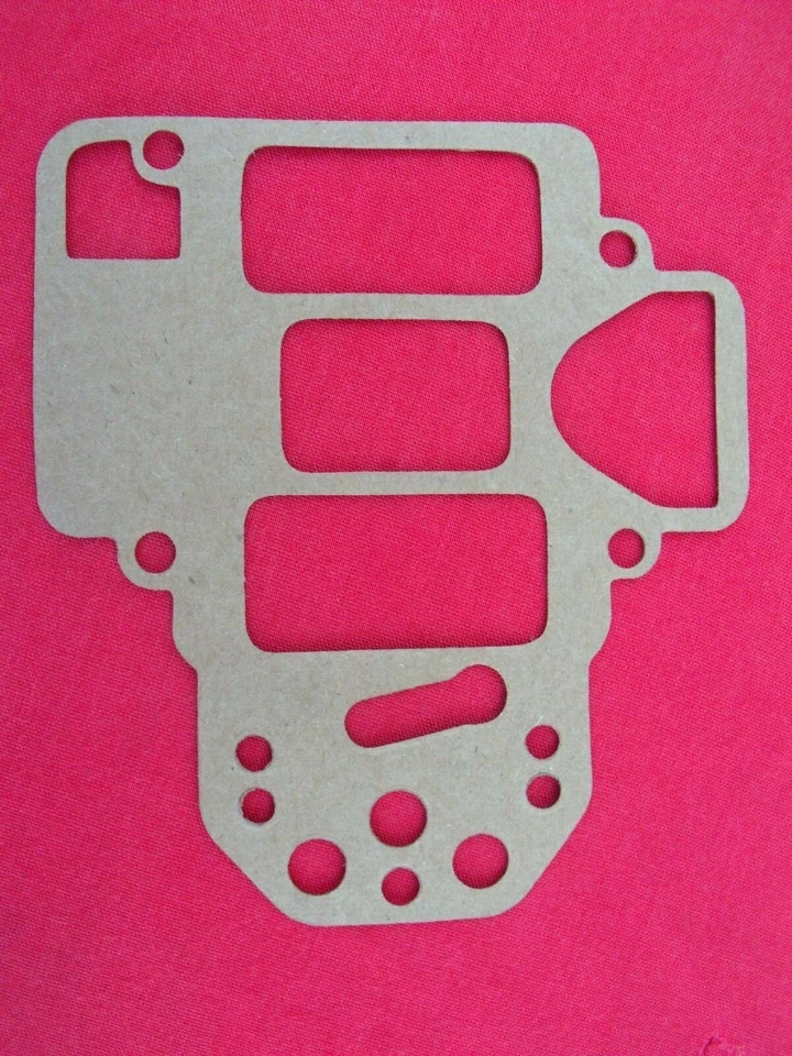 Junta cubierta de tapa flotante carburador Weber 40 45 48 DCOE primitiva italiana ALFA ROMEO Foto 3 de 4