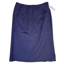 NWT Vintage Pendleton Stretch Wool Pencil Skirt Sz 10 Blue USA 118 MSRP