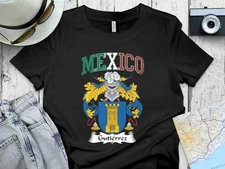 Mexico Gutierrez Heritage Pride Graphic Design T-Shirt