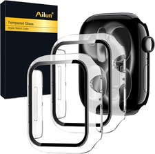 2 Pack Ultra-Thin Hard PC Screen Protector Case for Apple Watch Series 11/10 46m