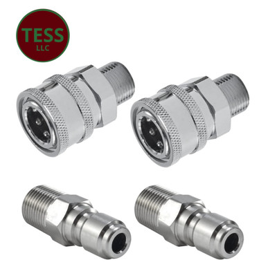 #ad 4 Pieces Pressure Washer Quick Connect 3 8 Inch Pressure Washer Fittings….. $12.99