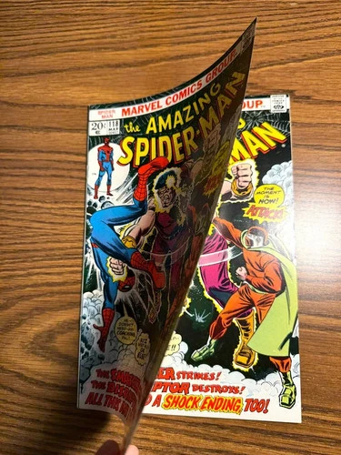 Amazing Spider-Man #118 DOUBLE COVER Bronze Age Marvel Comic 1973 VF-