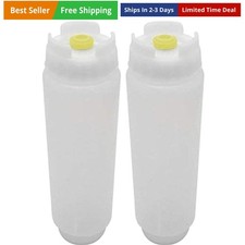 16 oz Squeeze Plastic Bottle For Kitchen 2-Pack