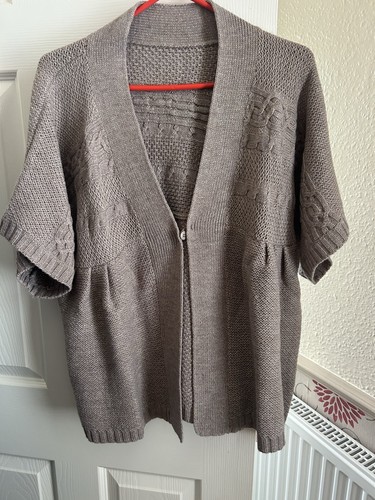 Fawn/good Sparkle Short Sleeved Cardigan Size 20/22 NWT Simply Be