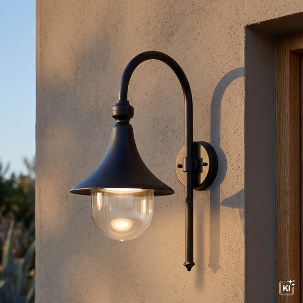 AußEn Wandleuchte Schwarz Rustikal IP43 E27 Celeste AußEnlampe Haus Terrasse-image