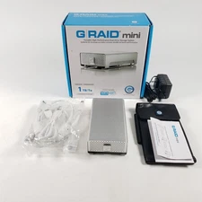 G-Technology G-Raid Mini 1TB Portable High Performance Dual Drive Storage System
