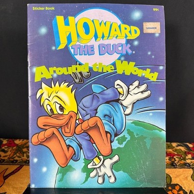Howard the Duck Around the World Unused Sticker Book 1986 Marvel Books