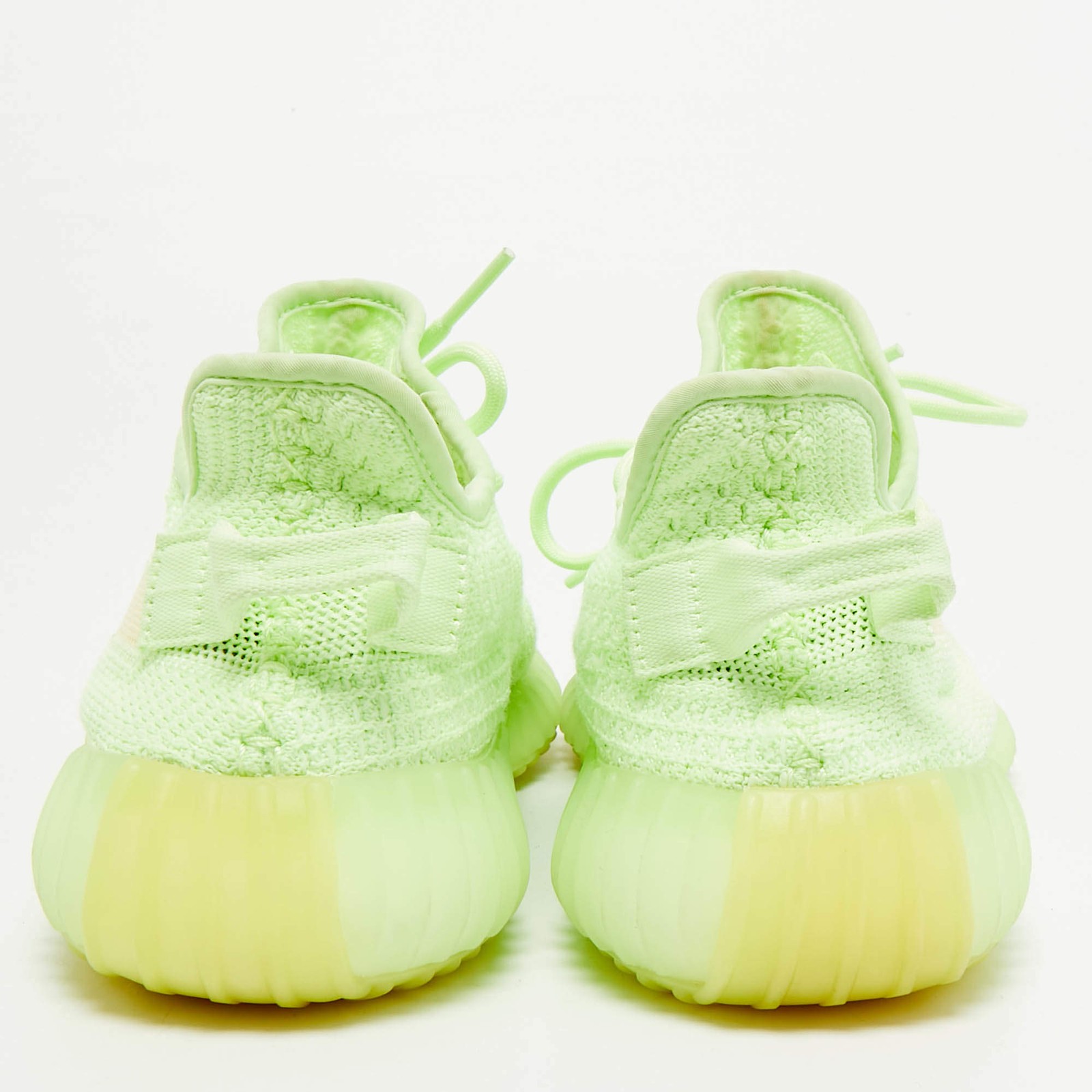 Yeezy x Adidas Boost 350 V2 Glow Size 41 13 Neon Green Knit Fabric Low Top image 5