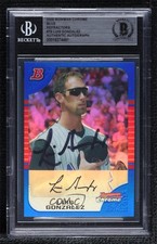 BAS 2005 Bowman Chrome Blue Refractor 46/150 Luis Gonzalez #79 BGS Authentic 3c7