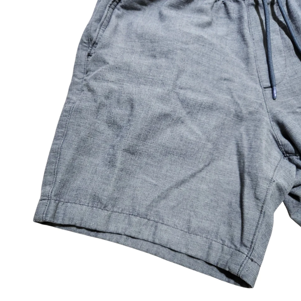 Abercrombie Fitch Chino Shorts S Men Elastic Waist Linen Blend Minimal Pockets - Image 4 of 4