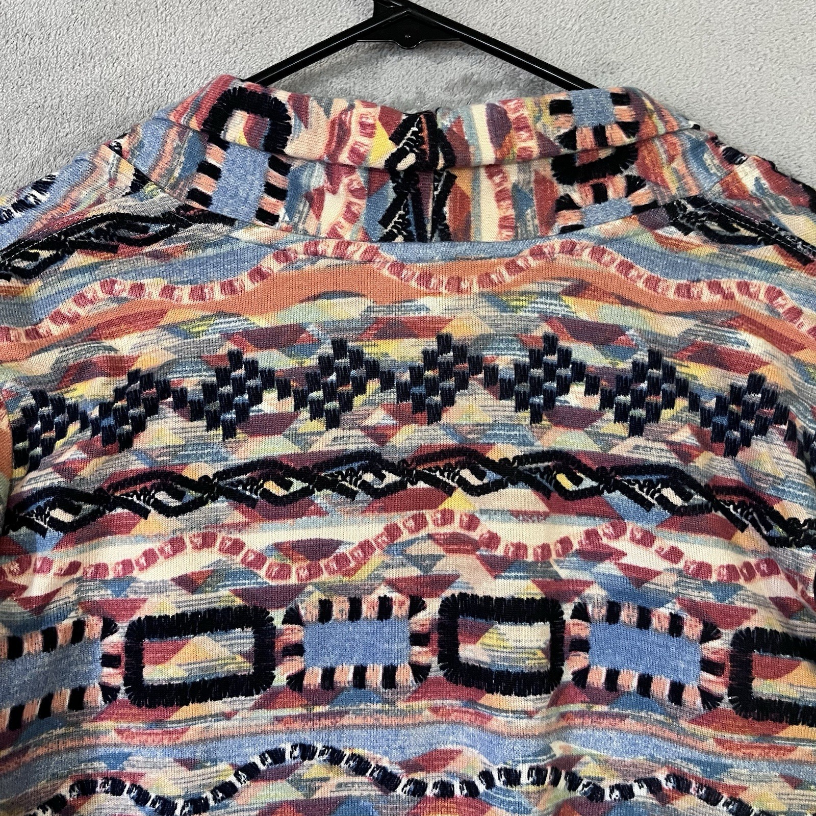 Multiples Open Front Cardigan Aztec Southwest Geo… - image 8