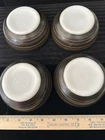Unusual Corning, Pyrex Terra Cereal or Casserole Bowls Set Of 4. Era 1964