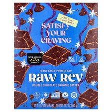 Plant-Based Protein Bar, Double Chocolate Brownie Batter, 12 Bars, 1.6 oz 46 g 