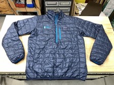 Patagonia Nano Puff Pullover Puffer Jacket Mens M Navy Blue 84022 1/2 Zip