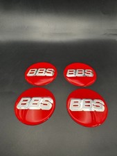 Bbs Rs Lm Rz Center Caps Sticker Logos 70mm 09.24.030 Red Silver Set Of 4 Bbs Rs Lm Rz Center Caps Sticker Logos 70mm 09.24.030 Red Silver Set Of 4