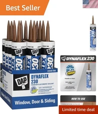 Sealant Waterproof Flexible Caulk for Wood Siding Windows Doors 12 Pack