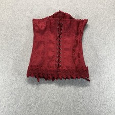 Frederick  s of Hollywood Red Lace Corset Bustier Size 32