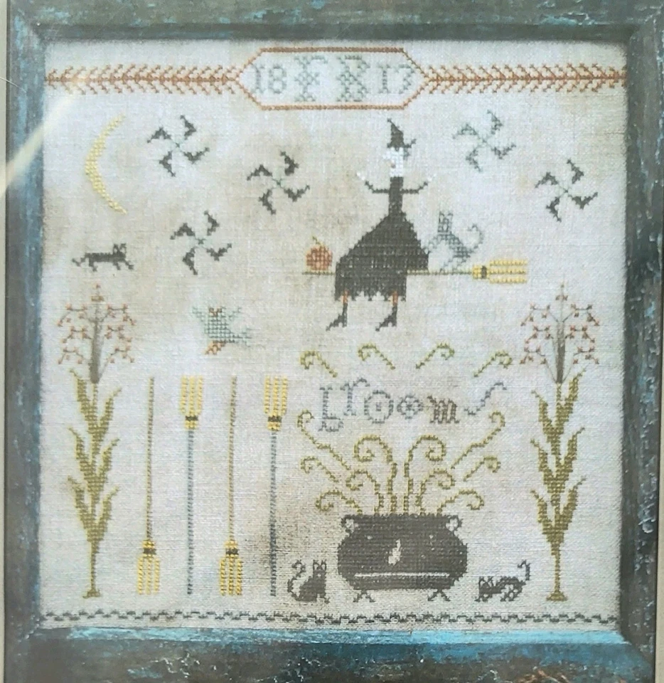 PINEBERRY LANE FANCEY BLACKETT'S BROOMS CROSS STITCH CHART PATTERN NEW - Image 2 of 3