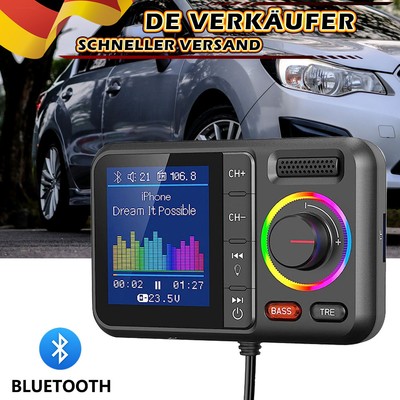 Auto Bluetooth-kompatibel MP3 Hände-Freies Player Qc 3,0 Schnelle Ladegerät DE
