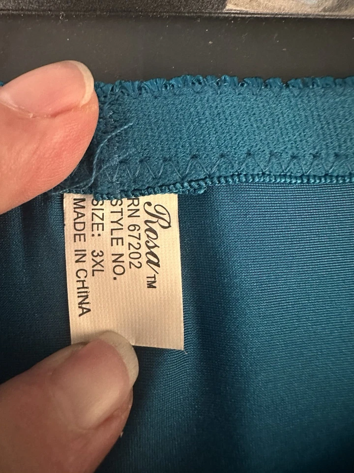 DE COLECCIÓN NUEVO ROSA Bragas ROPA INTERIOR Mujer’s 3X Plus Tono Joya Azul Verde Modelador Foto 3 de 4