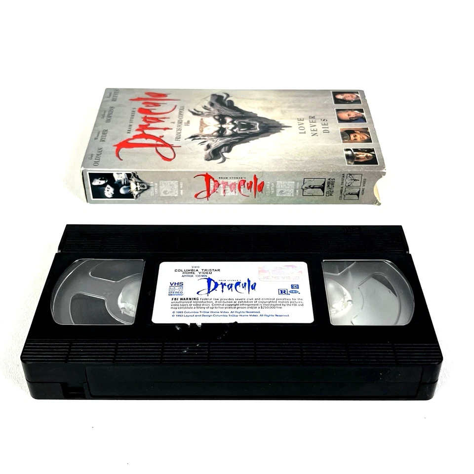 1993 Bram Stokers Dracula VHS Gary Oldman Winona Ryder Keanu Reeves Columbia - Image 3 of 4