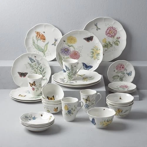 Lenox 28 Piece Butterfly Meadow Classic Dinnerware Set - Image 4 of 4