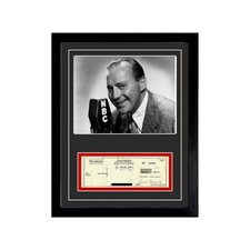 Jack Benny Signed Cancelled Check Framed Display