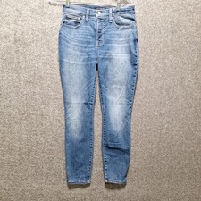 Lucky Brand Jeans Womens 4/27 Ankle Blue Mid Rise Skinny Ava Stretch Denim 27x27