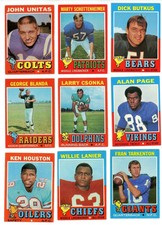 1971 Topps Football You Pick  Complete Your Set -PRICE BASED ON CONDITION