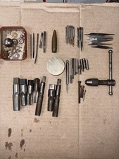 Machinist Tools Mixed lot Taps, Tools, Screws, Odds And Ends vintage Over 40pcs