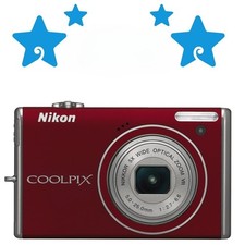 Nikon COOLPIX S640 Digital Camera 12.20 MP 5x Optical Zoom with Accessories Red