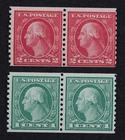 CKStamps: US Stamps Collection Scott#452 Mint LH OG #455 Mint NH OG 24 1/2mm