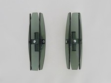 Paire d'appliques italienne Veca Fontana Arte en verre fumé et chrome