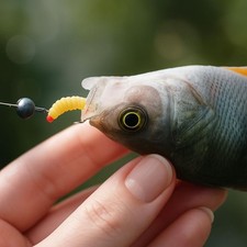 Waxworms Fishing Lures Mini Fake Maggots Lures Soft Silicone Fishing Lures