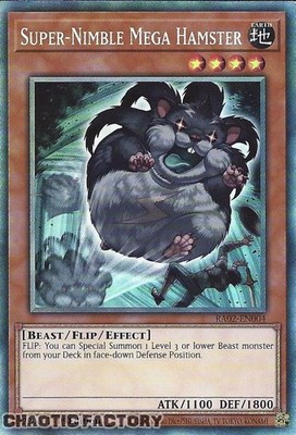 YUGIOH Collector's Rare RA02-EN004 Super-Nimble Mega Hamster 1st Edition NM