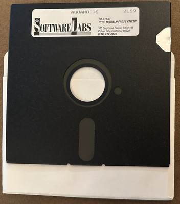 Vintage Software Labs Game - Aquanoids - 5.25'' Disk