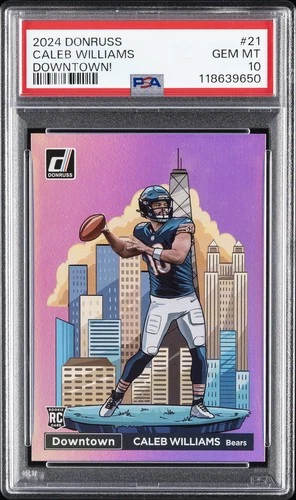 2024 PANINI DONRUSS DOWNTOWN! #21 CALEB WILLIAMS PSA 10