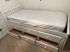 Cabin Bed with Bunk Underbed Storage Drawers White