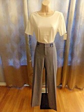 BANANA REPUBLIC GREY STRETCH PINSTRIPE LINED JACKSON FIT PANTS 2 NWT 98 CLASSIC