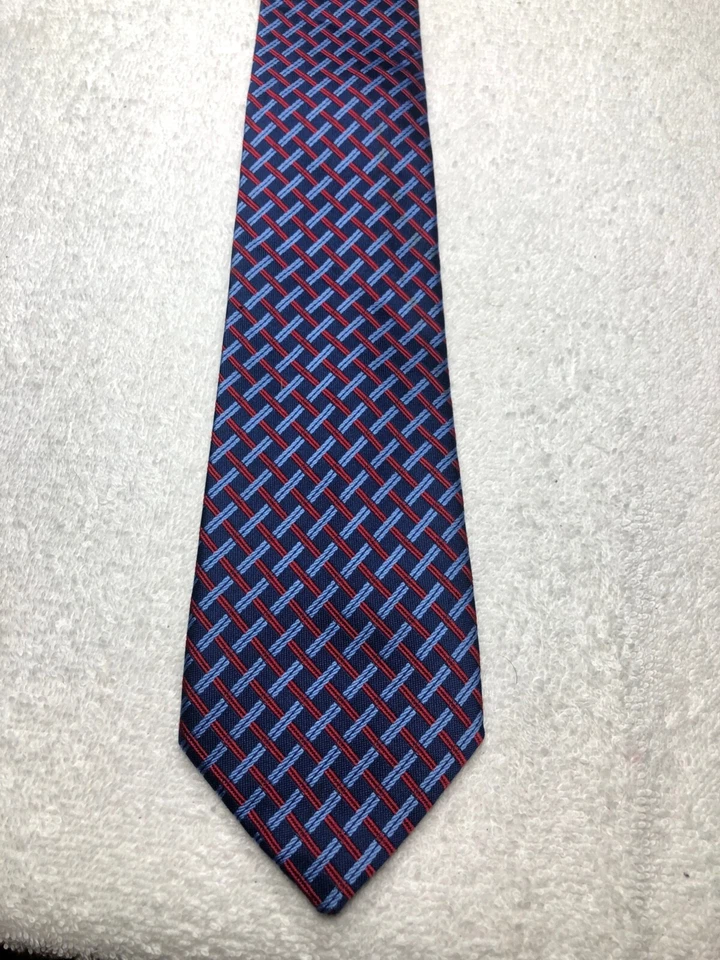 CLICCI CORBATA HOMBRE AZUL MARINO CON ROJO Y AZUL 3,25 X 60 NUEVA SIN ETIQUETAS Foto 2 de 4