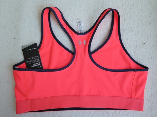 Under Armour Women's Armour Mid Sports Pink Bra - Size XS - NWT - MSRP$24.99 - Picture 2 of 7