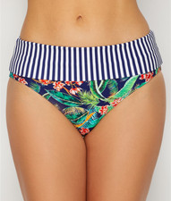 POUR MOI Multi Havana Breeze Fold-Over Bikini Swim Bottom, US 12M, NWOT