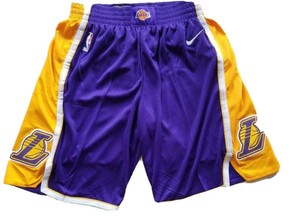New Nike Los Angeles Lakers Men S Purple Shorts Multiple Sizes Ebay