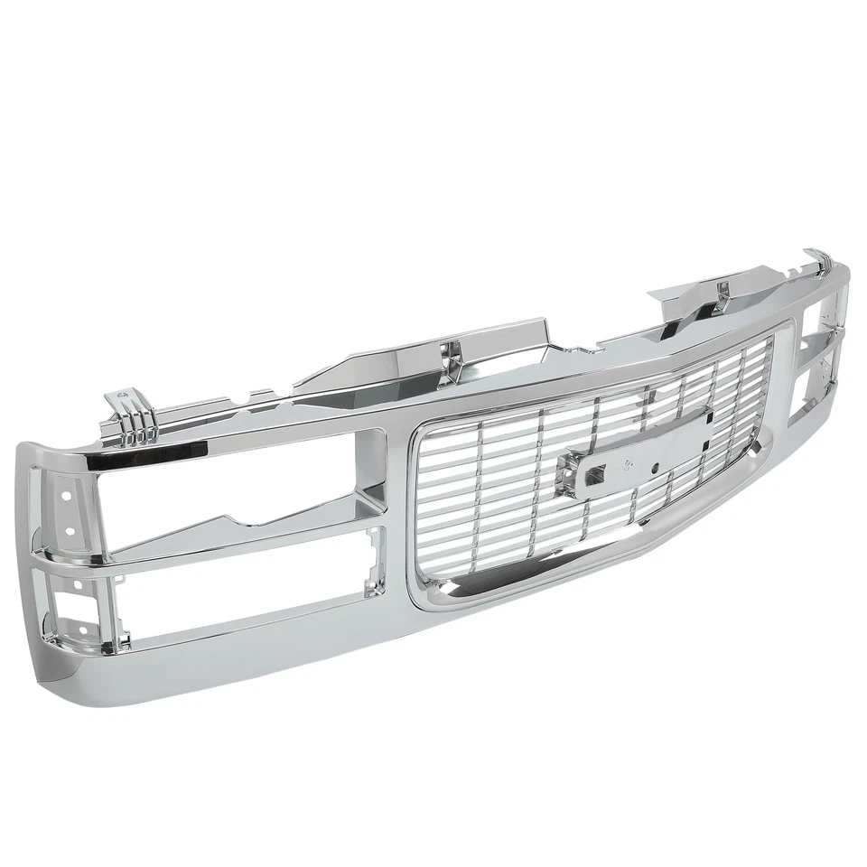 Chrome Grille Assembly For GMC C/K 1500 2500 3500 Sierra 1994-2000 Yukon - Image 3 of 4
