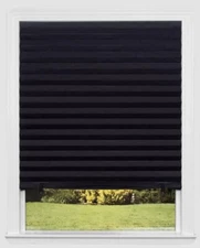 New LEVOLOR 22-1/8"x44-1/8" Black White Cordless Shade Hardware