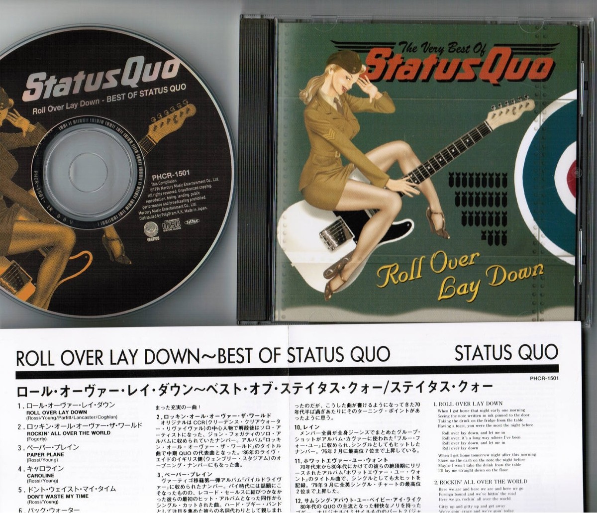 ポップス+ロック(洋楽) CD Status Quo Roll Over Lay Down - Best Of Status Quo PHCR1501 Vertigo /00110 Status Quo Roll Over Lay Down - Best of Japan CD Phcr-1501